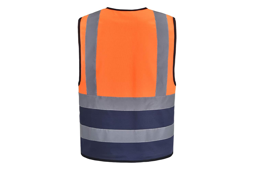 HIGH-VISIBILITY | BASIC VEST | Orange & Black 1inch Reflective tape